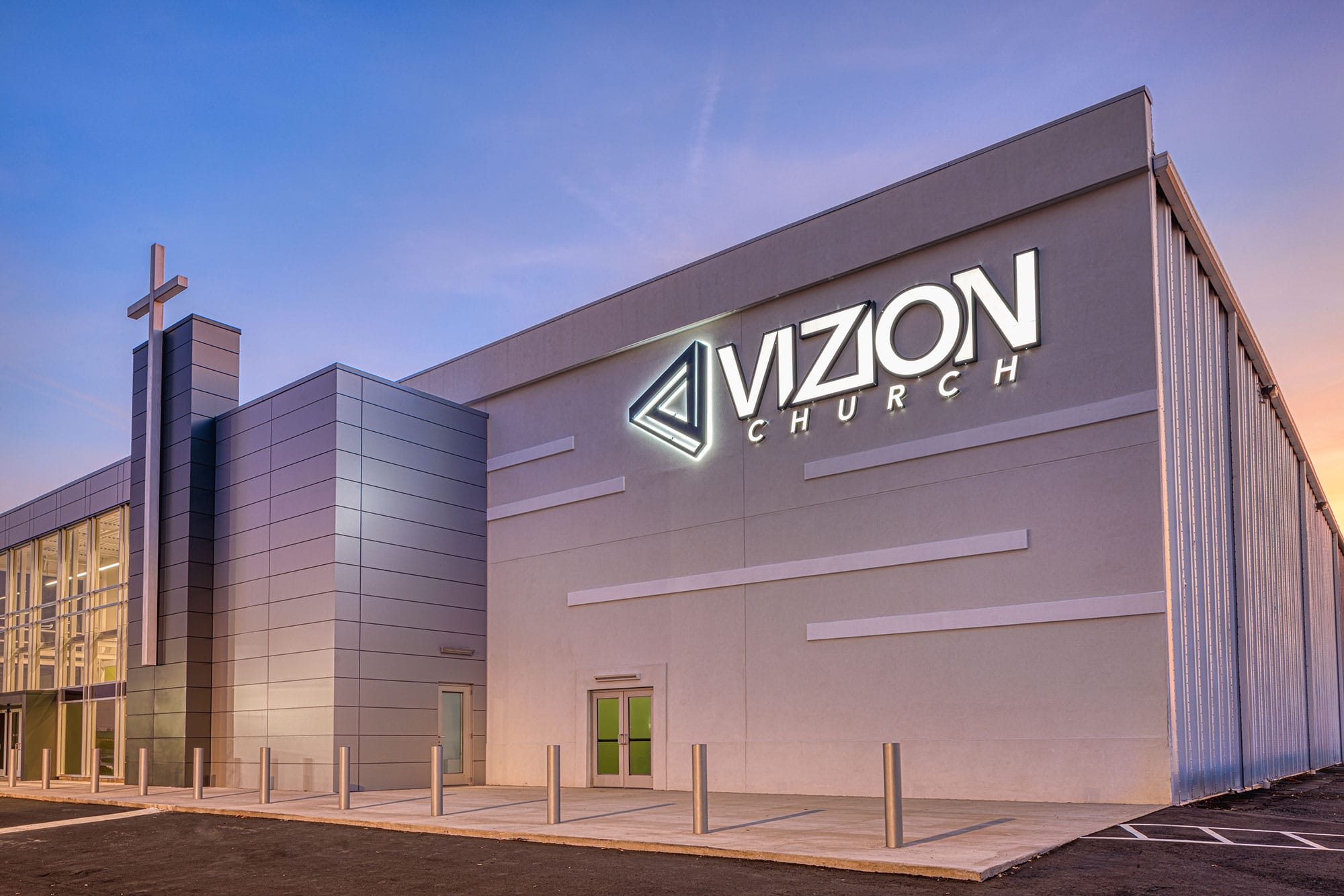 Vizion Church, Adaptive Reuse project in Charlotte, NC by Ossa Studio